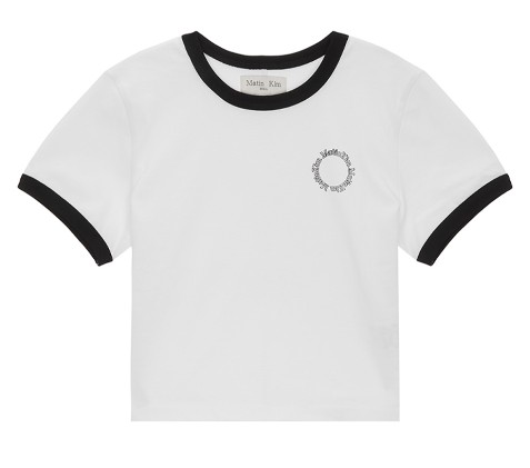 CIRCLE LOGO RINGER CROP TOP