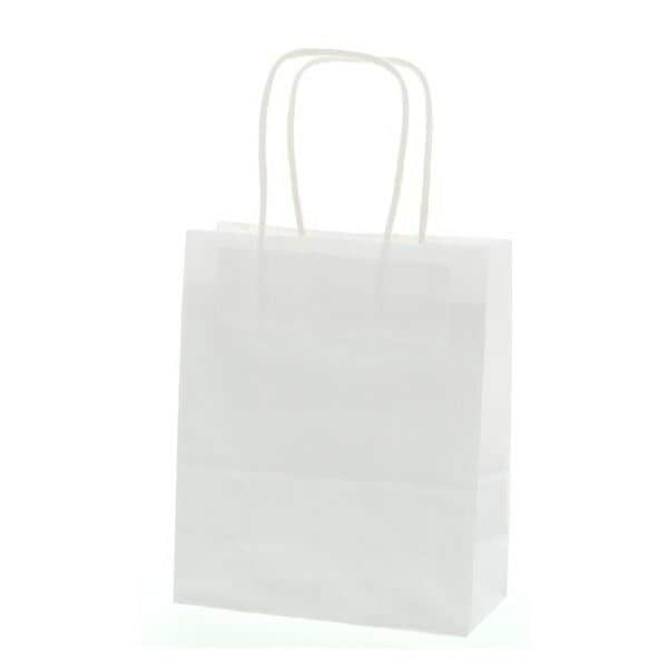 （まとめ買い）シモジマ HEIKO 手提げ紙袋 25チャームバッグ 25CB 20-1 晒白無地 50枚 幅200xマチ90x高240mm 003265010 [x3セット]