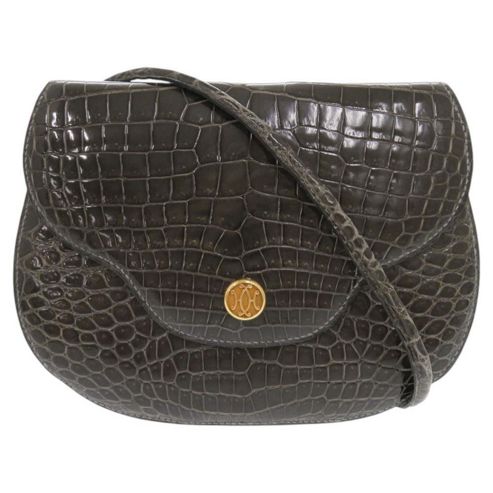 ポーラ ショルダーバッグ ポロサス グレー系 不明刻印 1143【中古】 レディース 209,000円