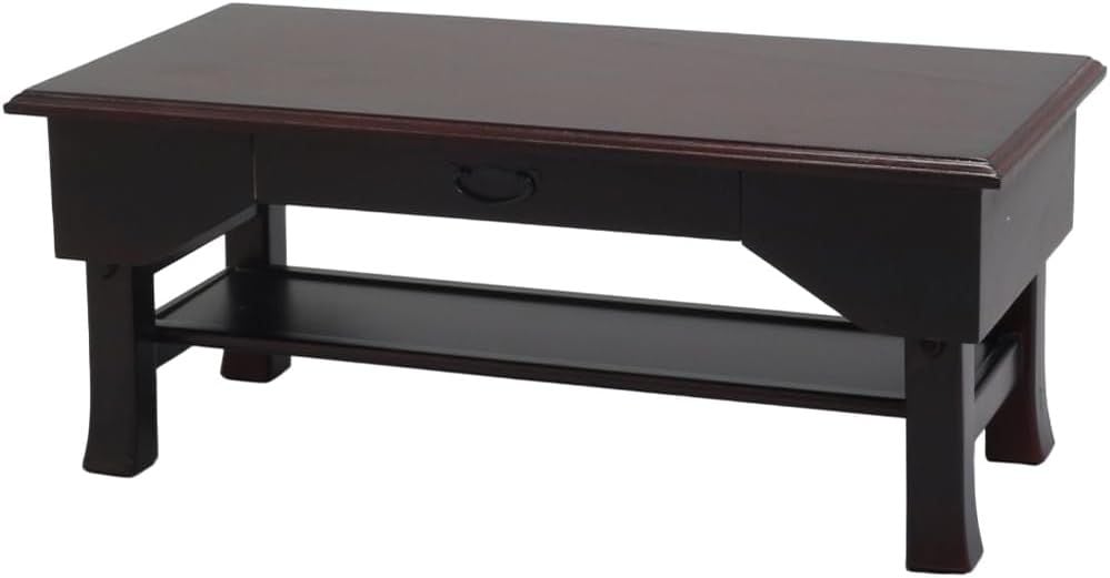 経机 引き出し付 文机 仏壇台 幅60×奥行30×高さ25cm 折りたたんで収納可能 供物台 供養台 写経机 便利机 天然木桐製 ブラウン SXDX-600BR