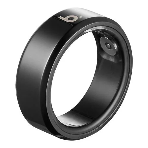 b.ring B073SBKRNG スマートリング ステンレススチール AI 健康管理 睡眠管理 サイズ7 b.ring G1 Bluetooth対応 ブラック