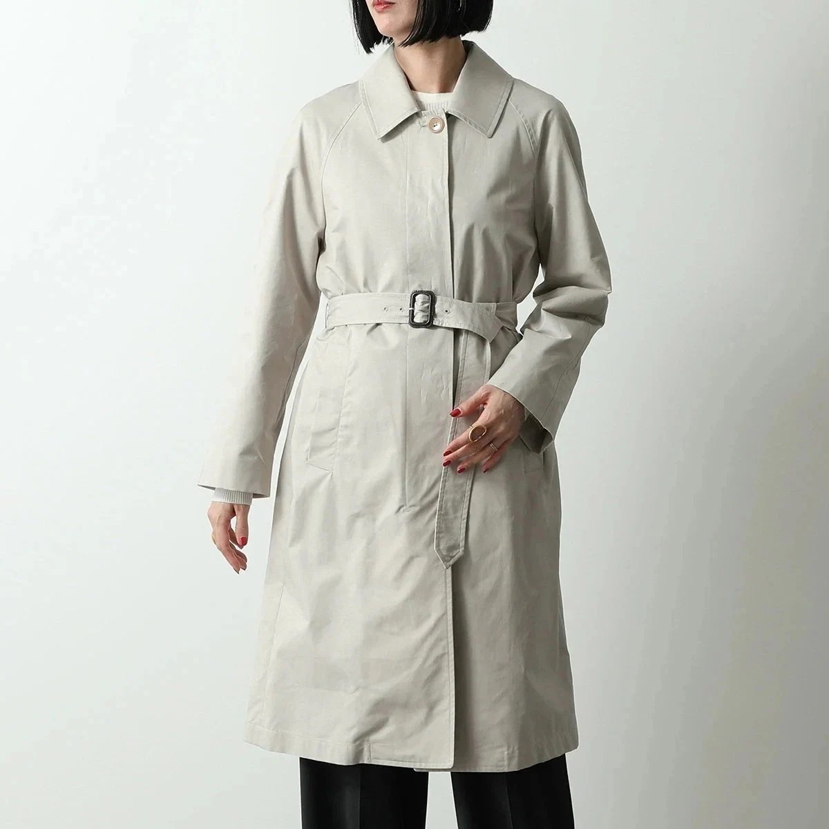 Max Mara The Cube マックスマーラ ザ・キューブ トレンチコート ORLEANS オルレアン レディース スプリングコート ベルト付き ミドル丈