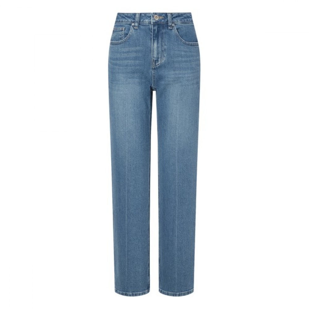 (ヘッジスレディース) 25SS エッセンシャルストレートデニムパンツブルー HSPA5B281B2