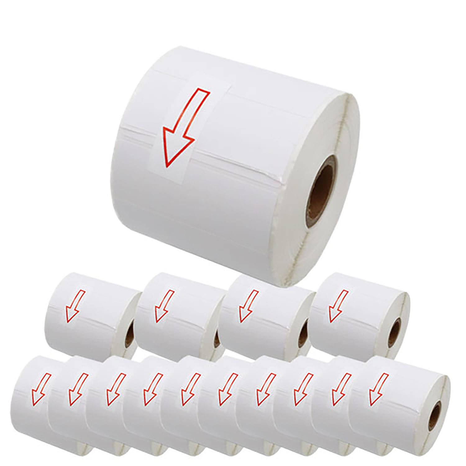 ブラザー用 RDロール プレカット紙ラベル (感熱紙) RD-S04J1 互換品 76mm×26mm 1535枚入り 15個セット
