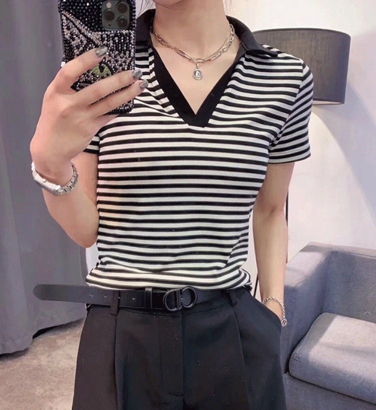 トップス デート モテアイテム Tシャツ ポロシャツ 半袖 スリム タイト 細身 可愛い きれいめ 上品 おしゃれ かっこいい 可愛い ラブリー キュート ガーリー クール モード系 セクシー