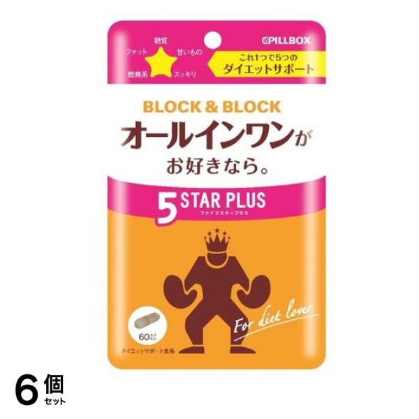 ピルボックス ブロック&ブロック ファイブスタープラス 60カプセル 6個セット