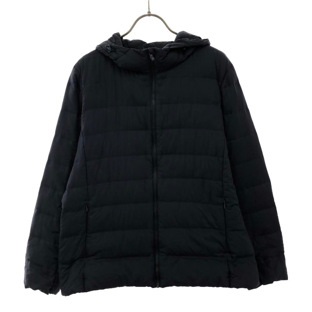 シームレス ウルトラライトダウンジャケット XL ネイビー レディース