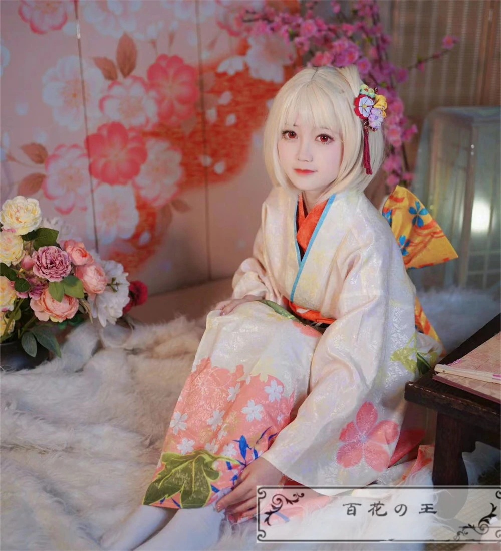 リコリスリコイル Lycoris Recoil 錦木千束 晴れ着 和服 着物 コスプレ衣装 コスチューム ハロウィン 変装 仮装
