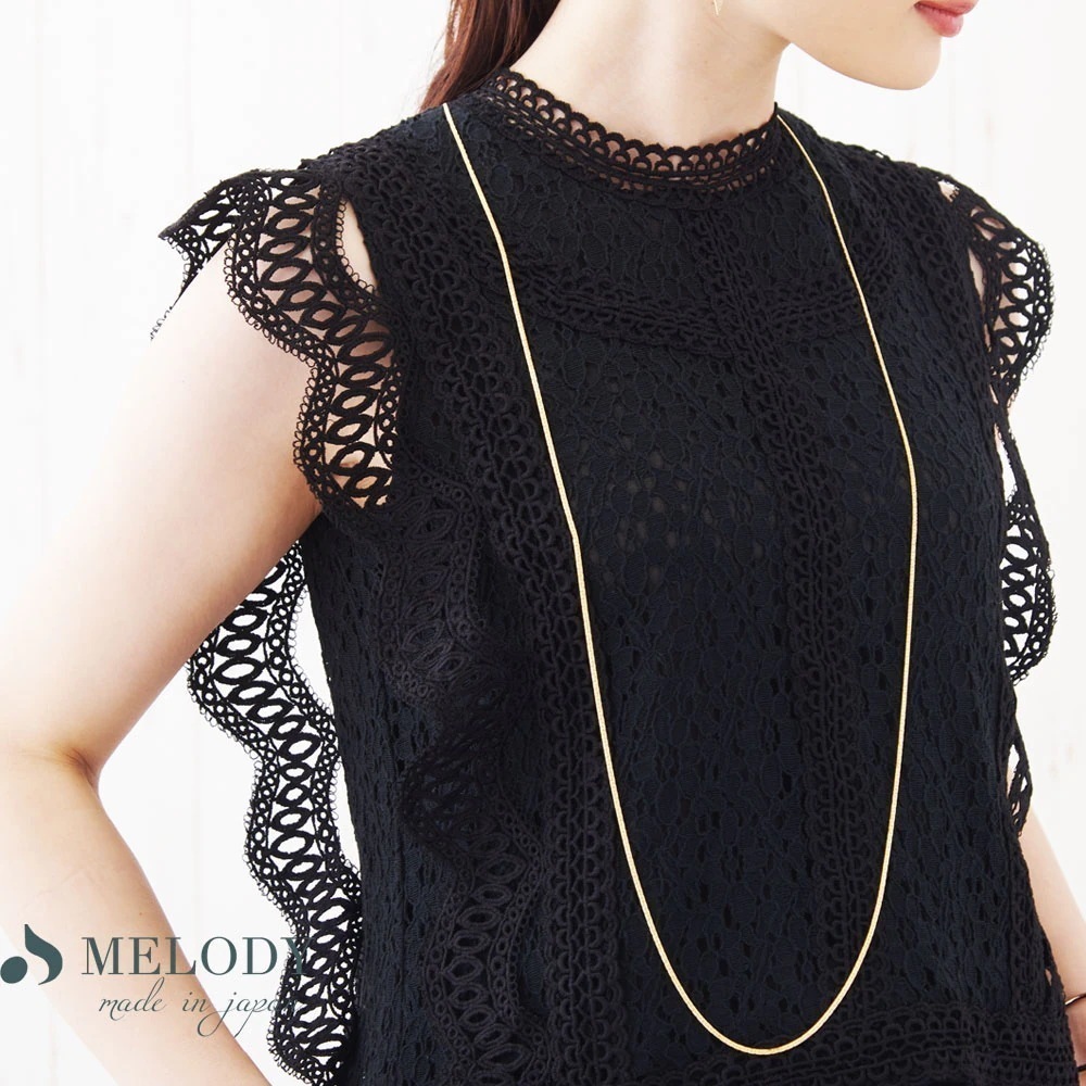 ロングネックレス レディース K18GP ゴールド シルバー 30代50代 日本製 大人 ペンダント 大ぶり ブランド ロング ネックレス カジュアル おしゃれ 人気 ゴールド