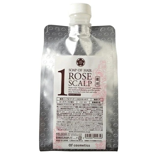 [国内正規品] オブ・コスメティックス 薬用ソープ オブヘア 1-RO スキャルプ 1000ml(リフィル） Of cosmetics 頭皮ケア 和 漢 洋 ハリコシ ケラタイド センチフォリア
