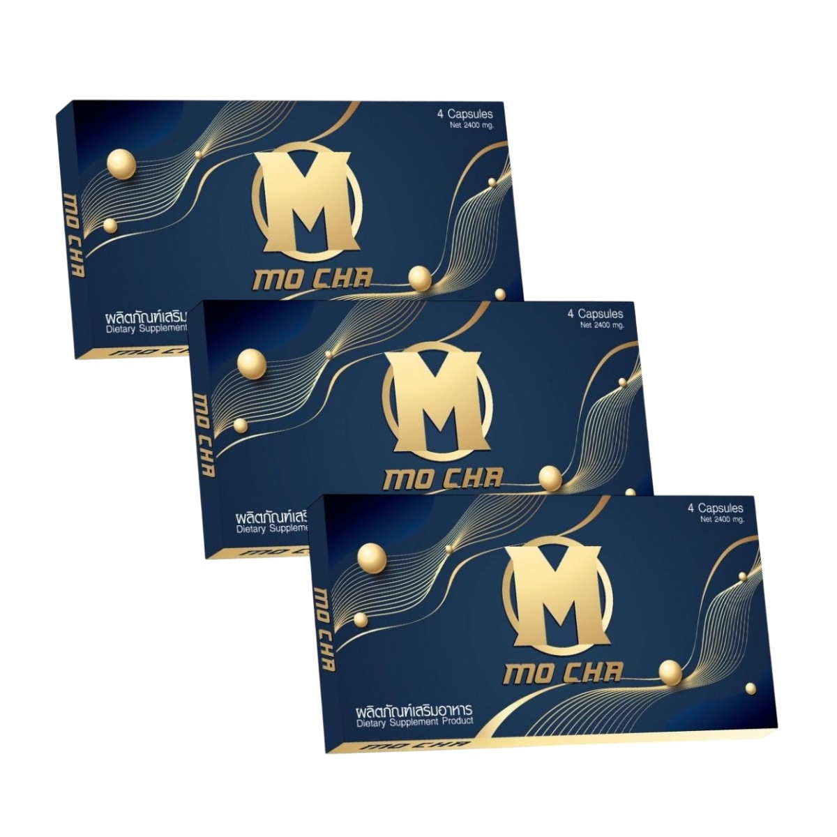 MO CHA SUPPLEMENT FOR MEN 4 Capsules x 3 Boxes