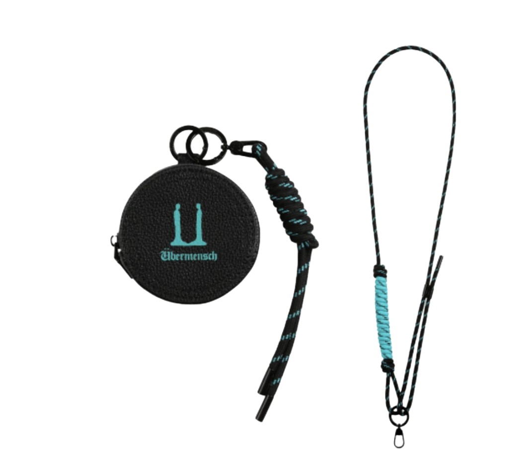 【G-DRAGON】G-DRAGON UBERMENSCH CIRCLE POUCH WITH STRAP BLACK MINT