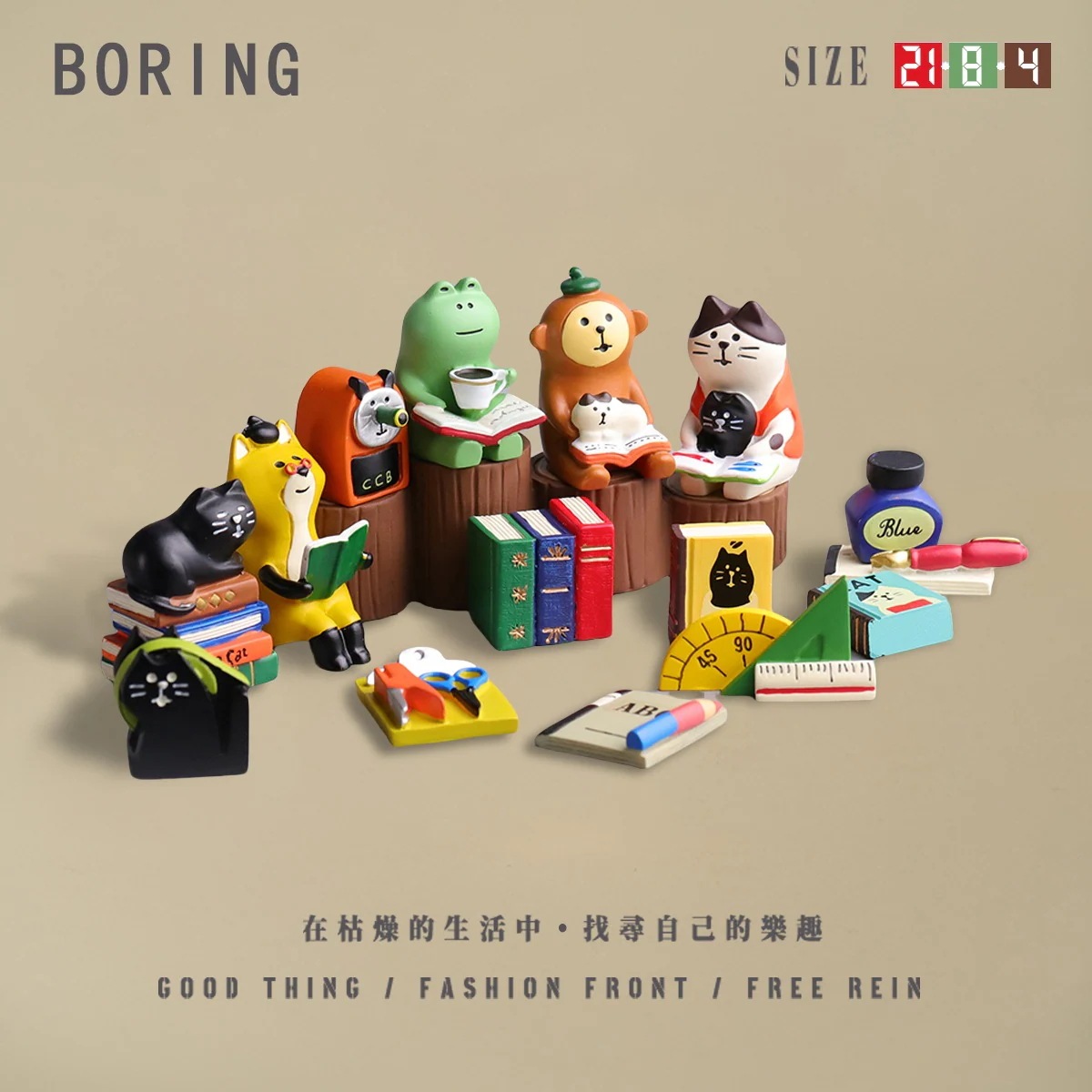 真剣に勉強するかわいい読書カエル装飾装飾品ホームオフィス友人へのギフト期間限定で30％オフの価格です