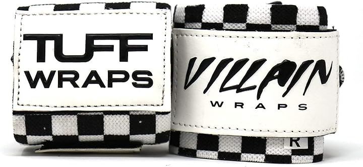 タフラップ tuff Wrapsリストラップ エルボーラップ エルボースリーブ 筋トレ用手首固定サポーター(Checkerboard, 16)