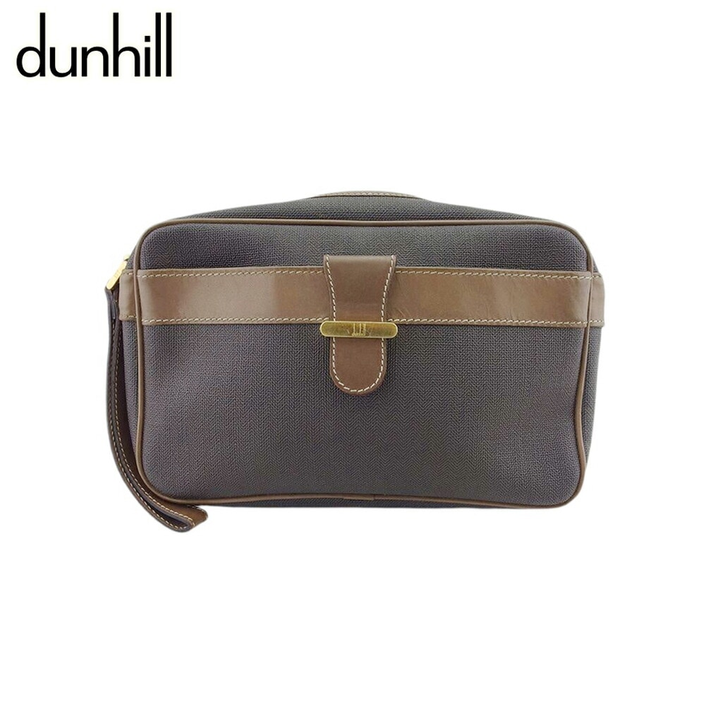 ダンヒル クラッチバッグ セカンド バッグ メンズ ヘリンボーン dunhill 中古