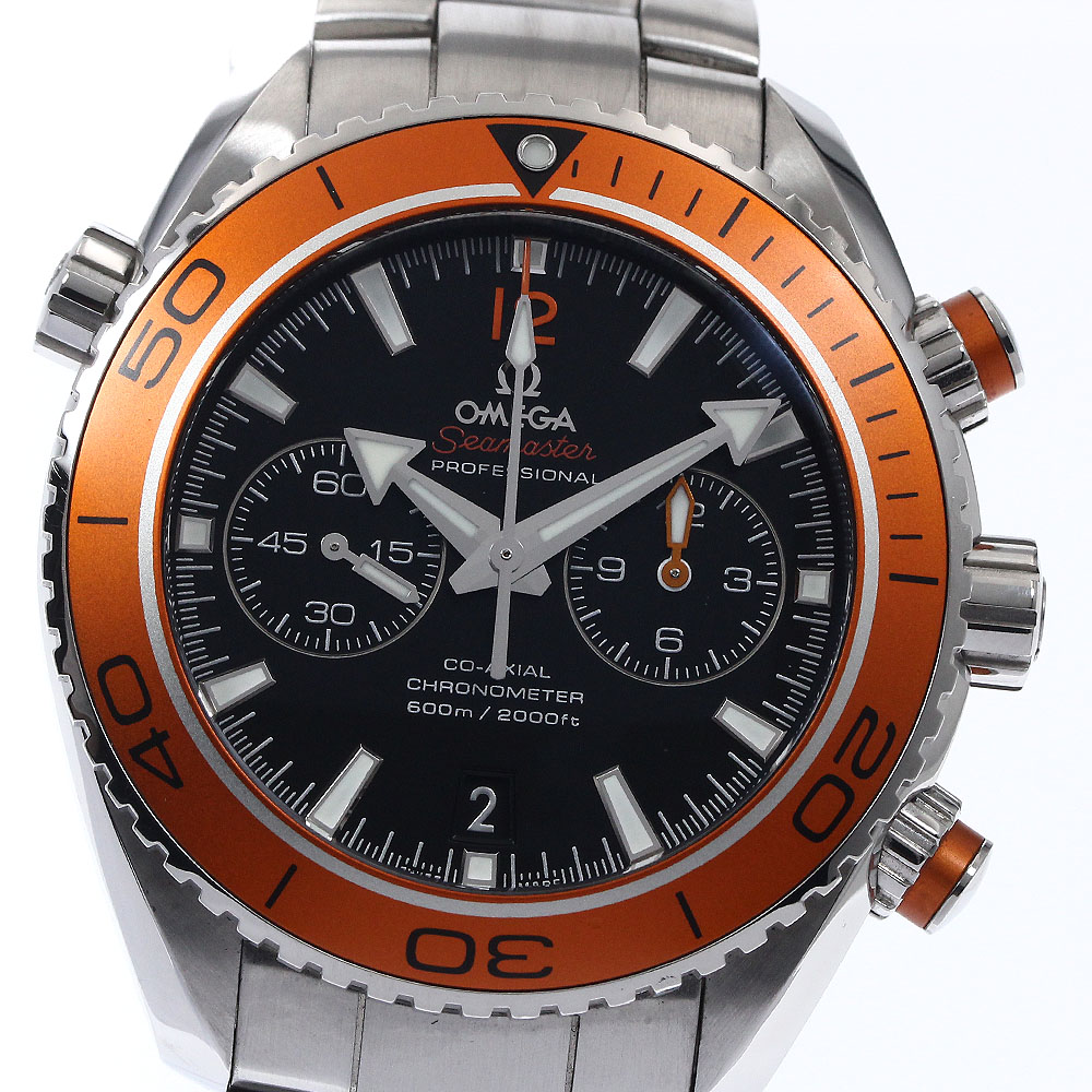 オメガ OMEGA 232.30.46.51.01.002 シーマスター プラネットオーシャン 600M デイト クロノグラフ 自動巻き メンズ 良品 保証書付き_886668【中古】
