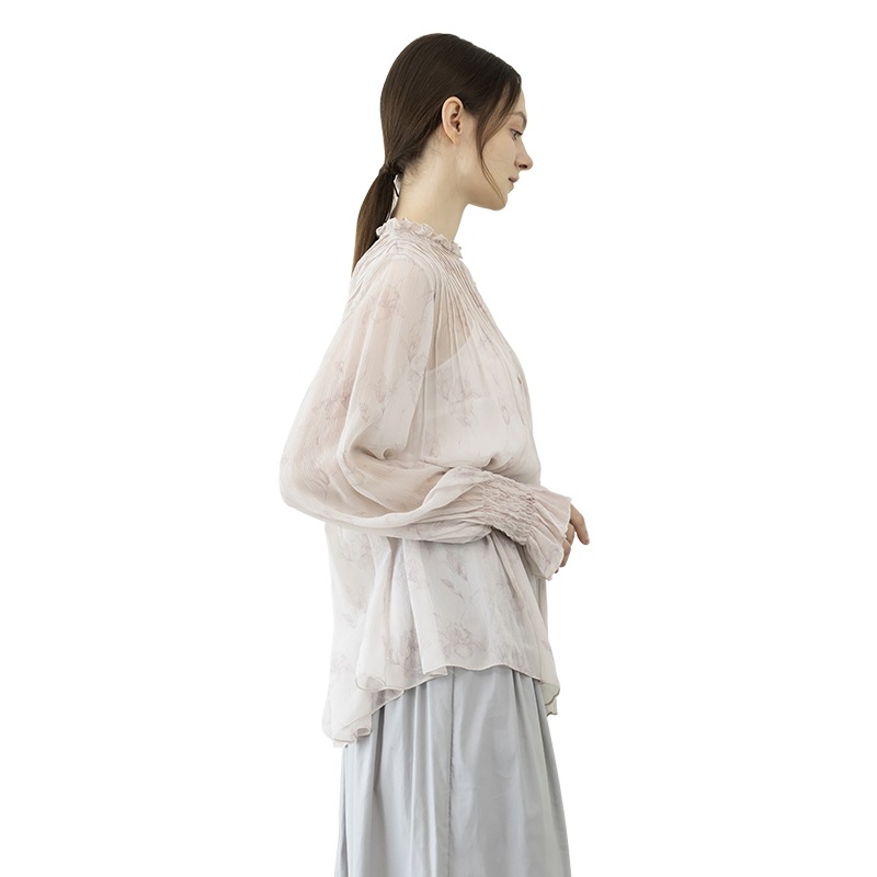 READ_ME 浪漫プリーツフローラルインナーシャツB91111228