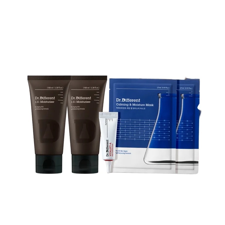 ドクターディファレント セコルジ 131 モイスチャライザー 100ml 2本+水分マスク 2枚&レチナールクリーム 7g