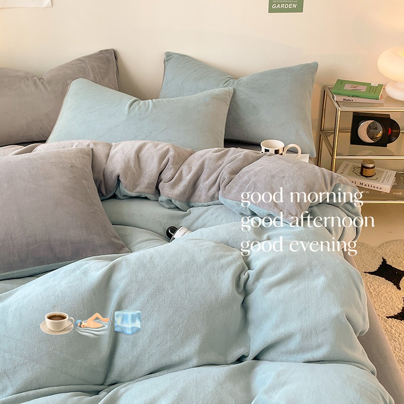 母子カテゴリーa ミルクベルベット掛け布団カバー単品 150x200x230 ウィンタープラスベルベット掛け布団カバー コーラルベルベットフランネルシート