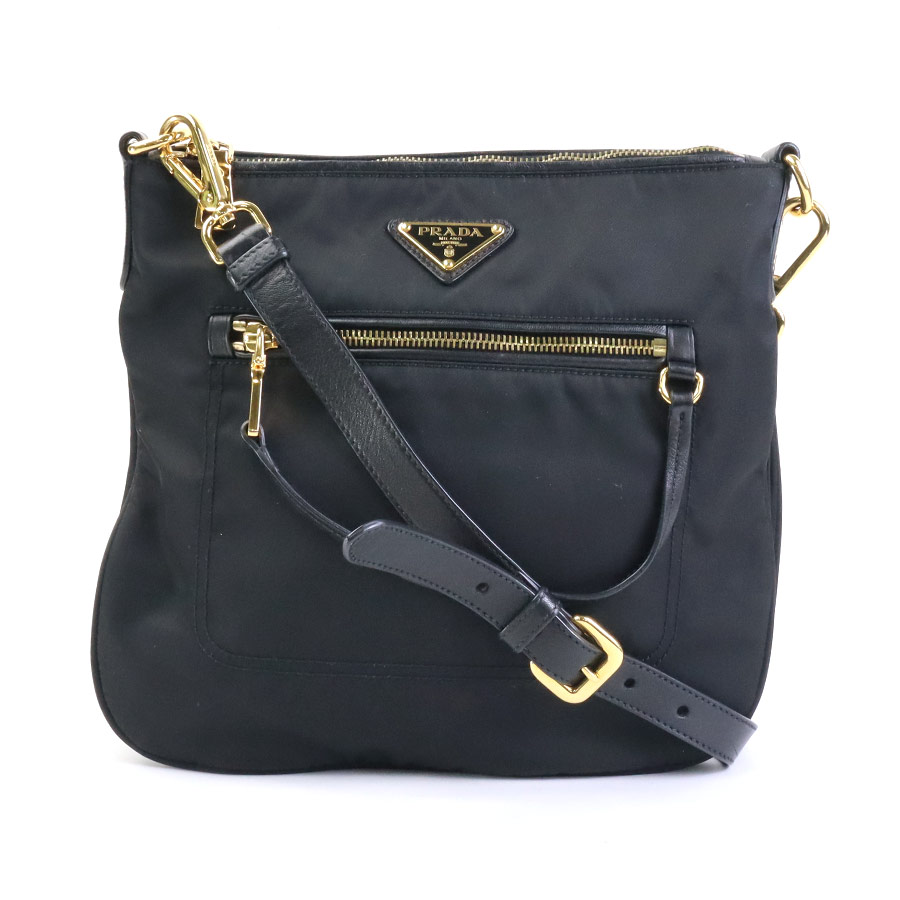 プラダ PRADA ショルダーバッグ ナイロン ブラック レディース BT0711 r10181i