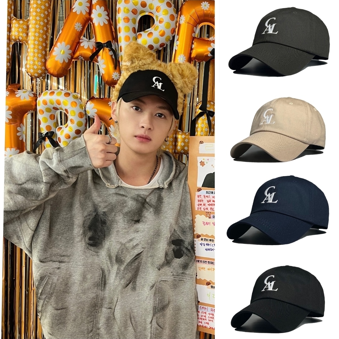 Stray Kids リノ 着用 Signature logo ball cap 4色