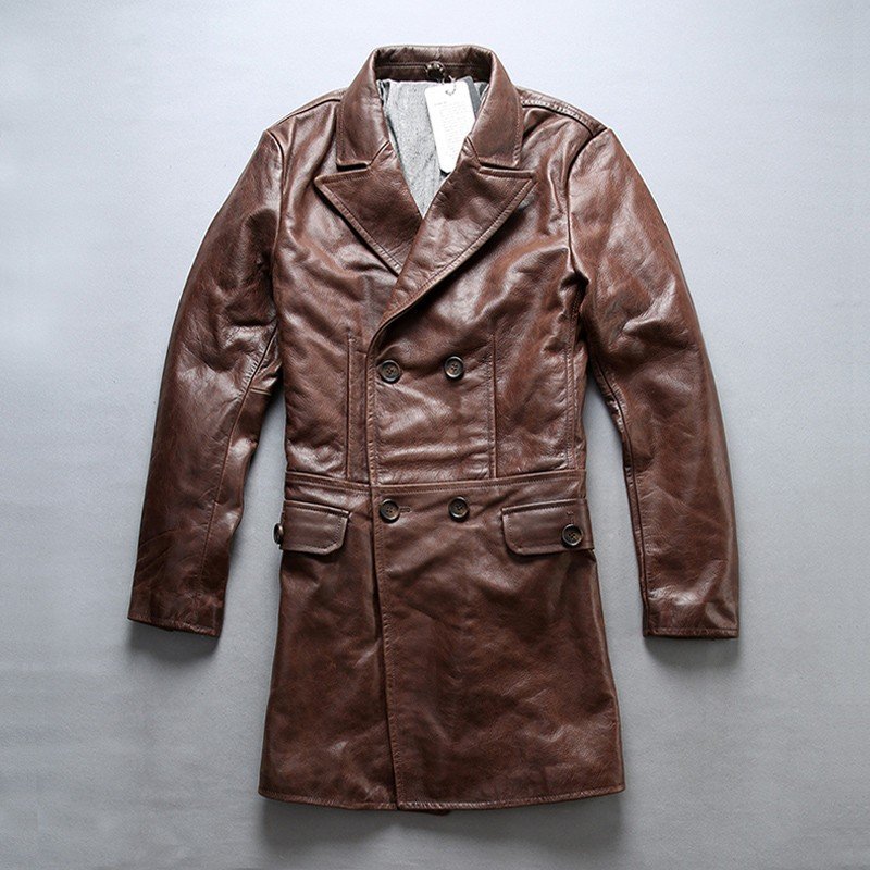 本革ジャケット レザージャケット メンズ 革ジャン 牛革 バイクジャケット ブラウン　ライダースジャ