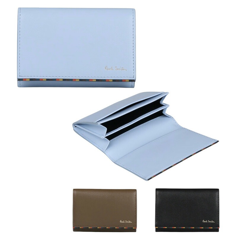 カードケース メンズ ブライトストライプトリムSS24 名刺入れ BPS844 813005 P844