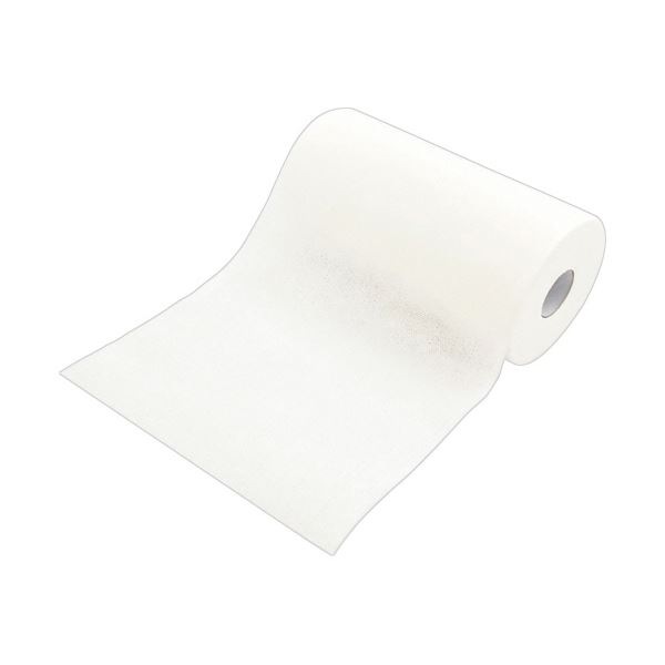 （まとめ） シンメイ 抗菌カウンタークロスロールタイプ 厚手 60カット ホワイト 1巻 3セット