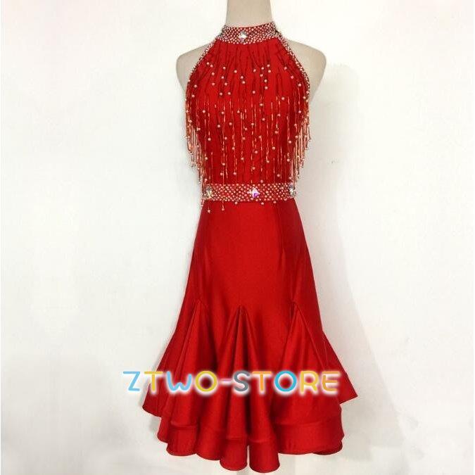 ラテンダンス発表会用ドレス ラテンドレス ワルツ ラテン系 豪華 ダンスドレス ワルツ専用演出用 ラテンワンピース 社交ダンスドレス 衣装 開場ドレス