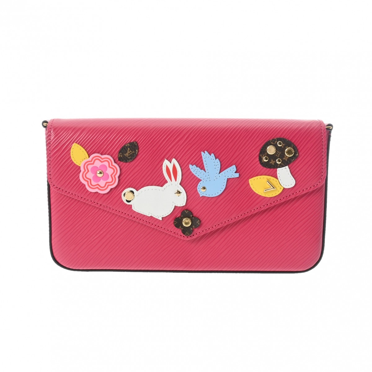 エピ ポシェットフェリシー ホットピンク M62614 レディース エピレザー チェーンウォレット 新同 中古 銀蔵