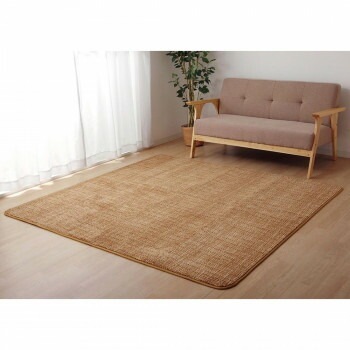 ホットカーペット対応 サンゴマイヤー ラグカーペット 正方形 約185x185cm ベージュ 5705329