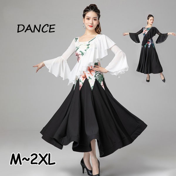 【2025新作入荷】ダンス衣装 ワンピース 衣装 社交ダンスドレス ダンスウェア長袖 チャチャチャ キャバ 練習用 ステージ衣装 スタンダード 競技着 ラテン 7,808円