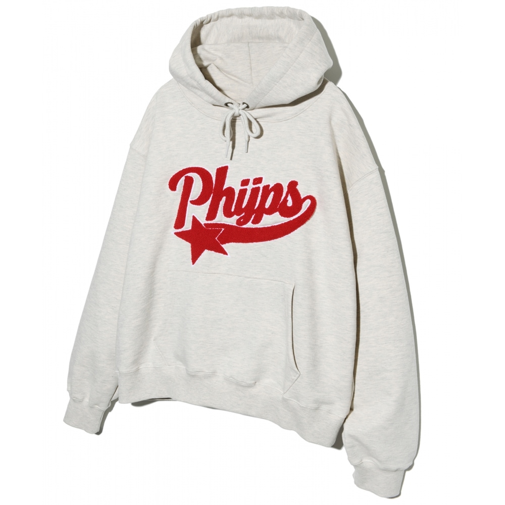 体育科 PHYPS スターテールロゴパーカー オートミール