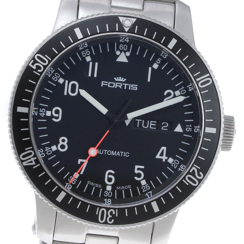 フォルティス FORTIS 647.10.158.4 デイデイト 自動巻き メンズ 美品 _844802【中古】