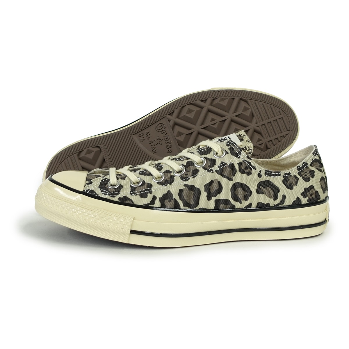 スニーカー メンズ レディース ローカット オールスター エイジド LP OX ベージュ ALL STAR AGED LP OX ヒョウ柄 レパード