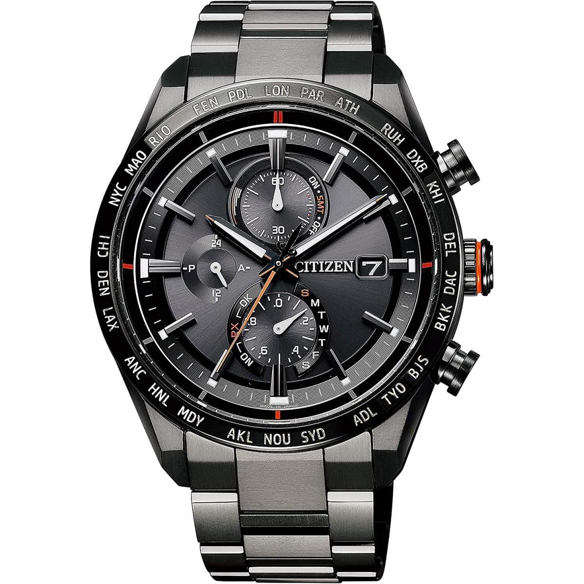 CITIZEN(シチズン) ATTESA アテッサ AT8185-62E　ブラックチタンシリーズ メンズウォッチ 腕時計 ACT Line 光発電 エコ・ドライブcm　裏貼