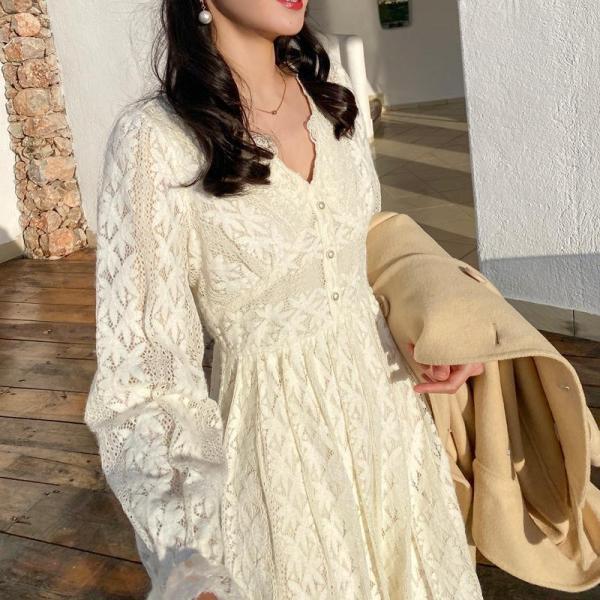 パーティードレス 結婚式ドレス 同窓会 服装 白 レースドレス 30代 40代 50代 フォーマルドレス ガウン 宴会 フォーマル リゾート プラスサイズ レディース エレガント