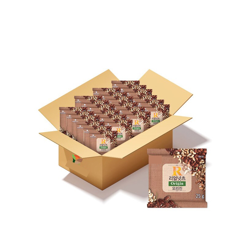 リアルナッツ オリジン ミックスナッツ (25g X 100個入) x 1個 美味しい お菓子 スナック 手軽な間食