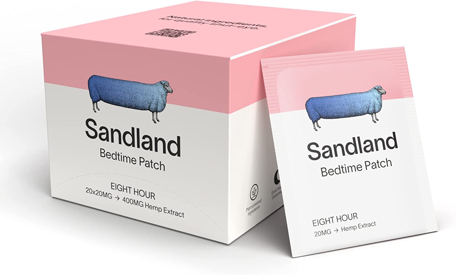 【サンドランド ベッドタイム パッチ】ナチュラル スリープ サポート経皮パッチ 20 枚天然成分メンソールスリープエイド 3 mgアメリカ製