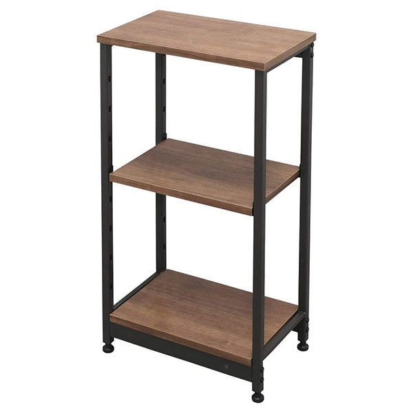 SWR-4280 ブラウン [スチールウッドラック (3段 幅42cm)] メーカー直送