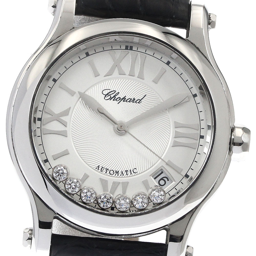 ショパール Chopard 8559 ハッピースポーツ 7Pダイヤ デイト 自動巻き メンズ 良品 _893216【中古】