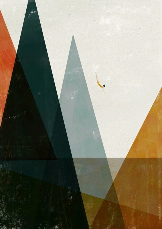 BLANCA GOMEZ NADADORA A4 アートプリント/ポスター