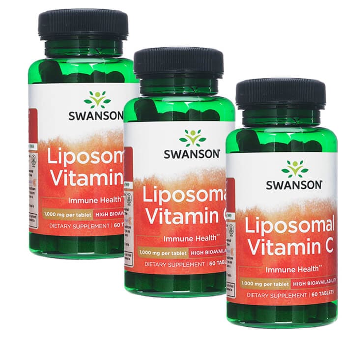 リポソーマルビタミンC 60錠 3本 スワンソン Swanson Liposomal Vitamin C海外直送日時指定不可 国際郵便書留発送