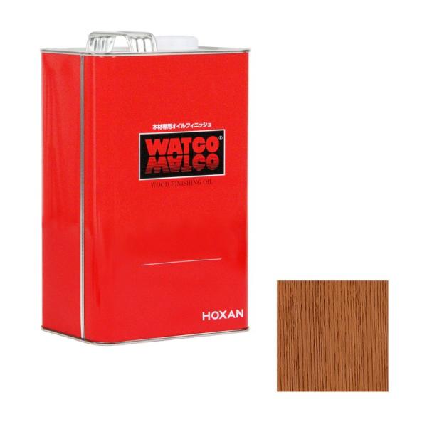 HOXAN ワトコティンバーガードW03 3．6L Mブラウン 資材 塗料 ニス ホビー塗料