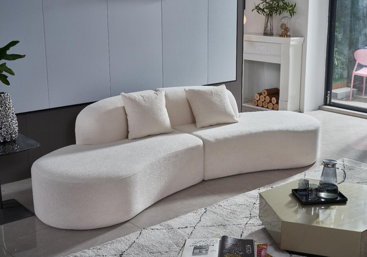 コンビネーションソファ 北欧風　美容室など ファッション　ふわふわ　個性的ソファー