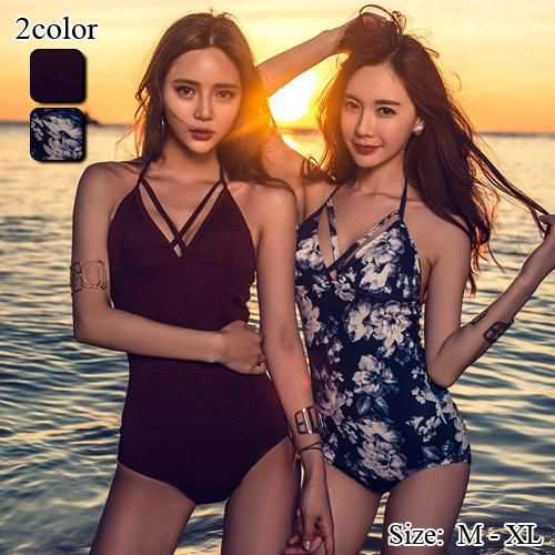 【グラシア】 水着 ワンピース レディース ビーチウェア スイムウェア 流行 海 プール カップ 深みのある 三角カップ カラーリング シック ストリング センシャル デコルテ パッド 下厚パッド ふ