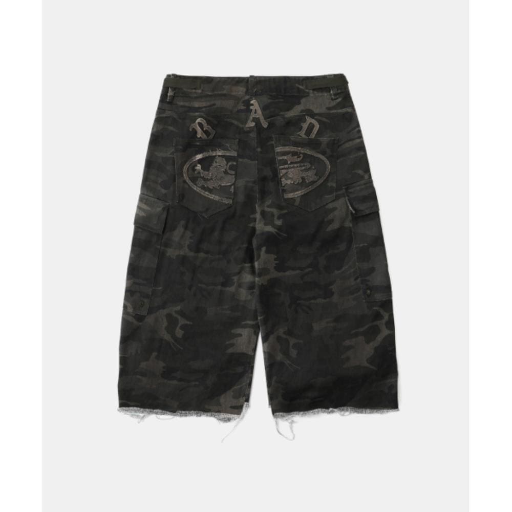 BADBLOOD Alpha 3 Bermuda Pants Dark Camo w-srt25-009