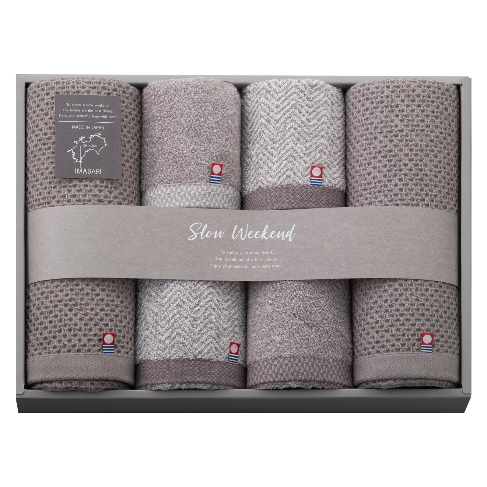 スタイレム瀧定大阪(Stylem Takisada-Osaka) 今治タオル ギフト 6枚組 スローウィークエンド 高吸水 ハンドタオル ×2枚 33×34cm フェイスタオル ×2枚 33×75cm