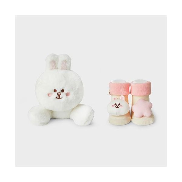 LINE FRIENDS ラインフレンズ コニーインパント人形＆ソックスセット