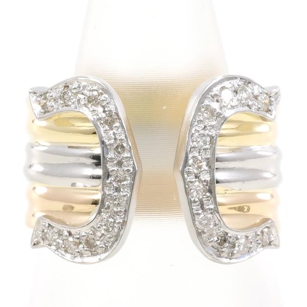 PT900 プラチナPG リング 9号 ダイヤ 0.19 カード鑑別書 ジュエリー 中古 59,840円